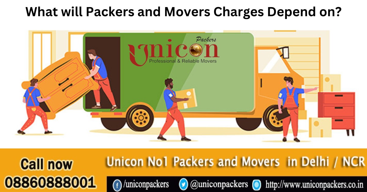 What will Packers and Movers Charges Depend on